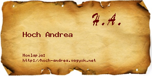 Hoch Andrea névjegykártya